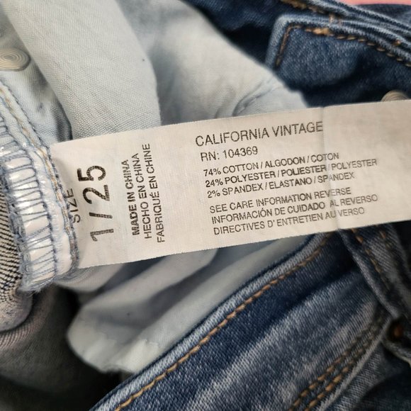 California Vintage Boot-cut / Bell Bottom Jean Pants Size 1/25 - Picture 3 of 7